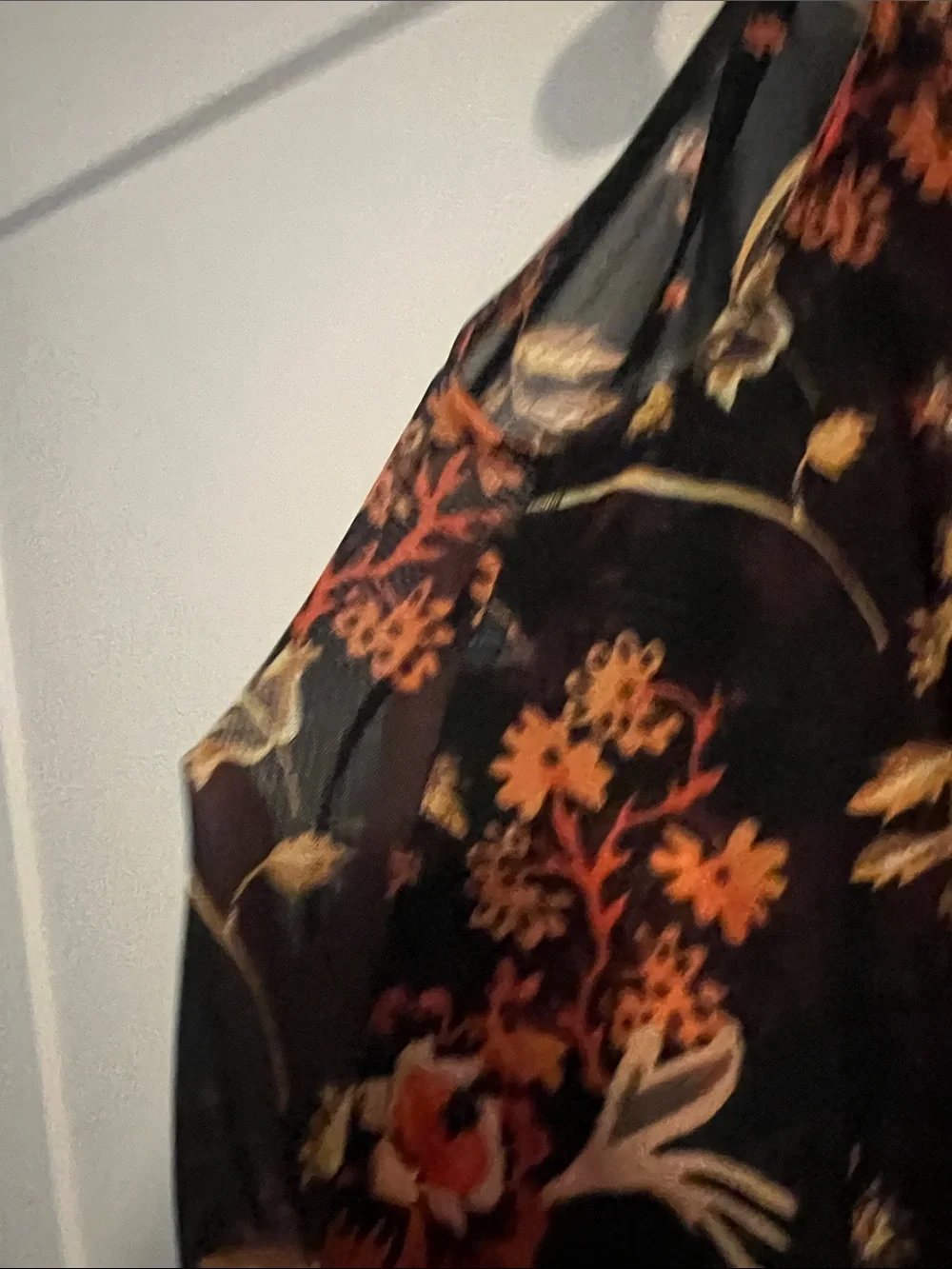 Free Prople Mesh Black Floral Tank Top Sz Small